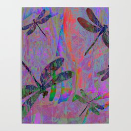 Dragonfly Opal Poster