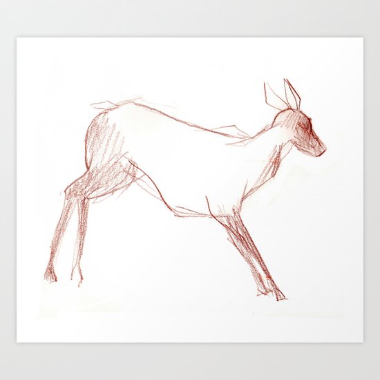 Little Doe Art Print