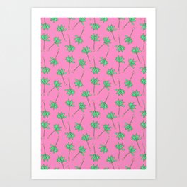 Palm Tree Pattern Art Print