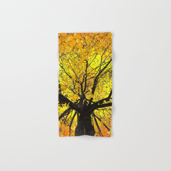 Yellow Leaves Hand & Bath Towel