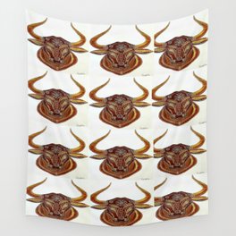 Symbol of 2021 Bull Taurus Wall Tapestry