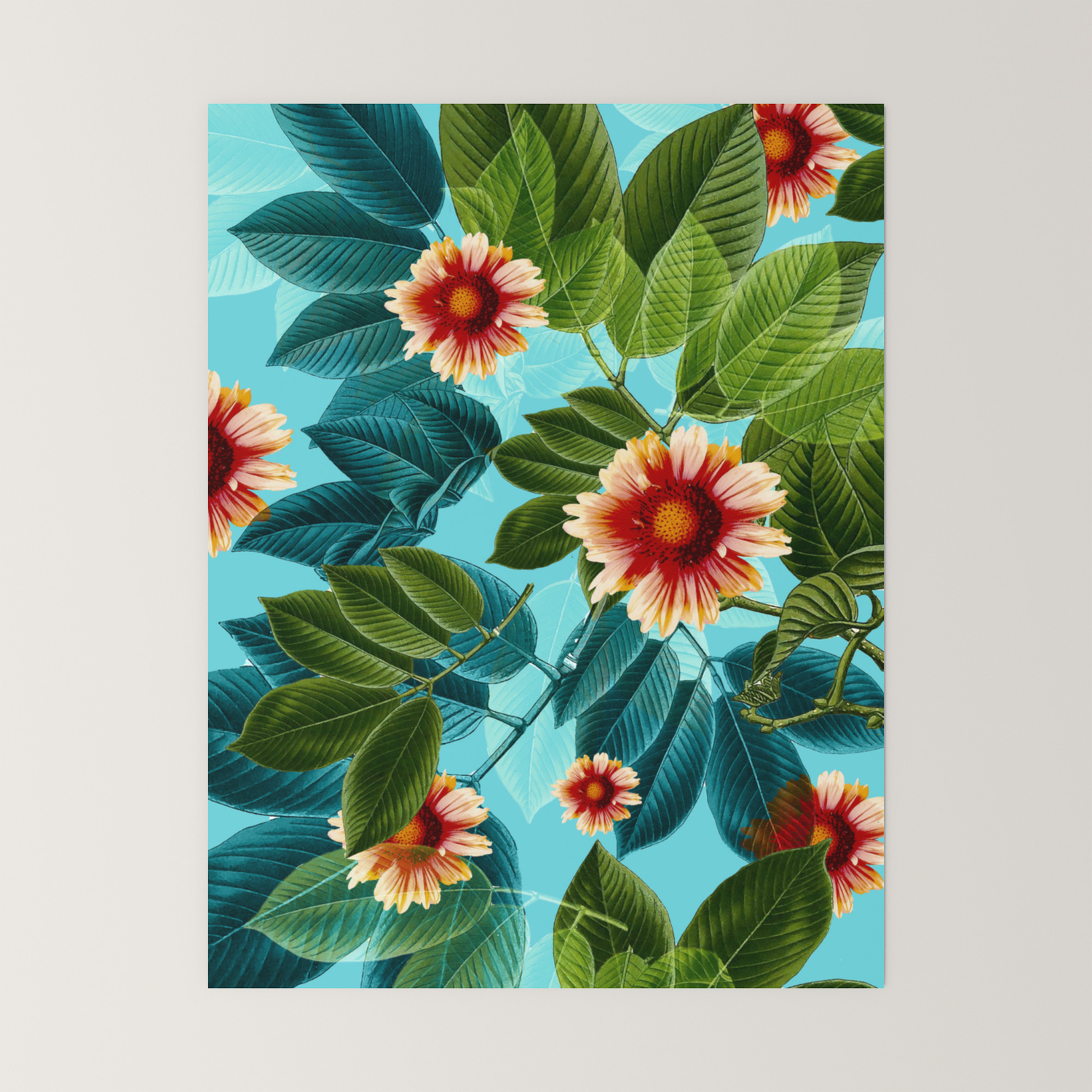 Tropical Flowers Hawaii Mini Art Print By Chrissyink