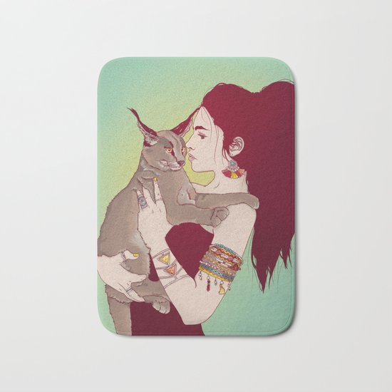 Wildcat Lady Bath Mat