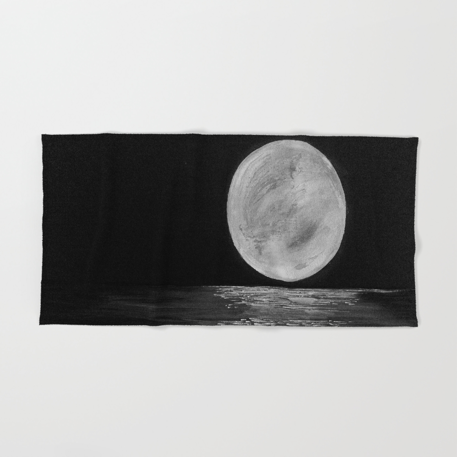 Full Moon Moonlight Water Moon At Night Painting By Jodi Tomer