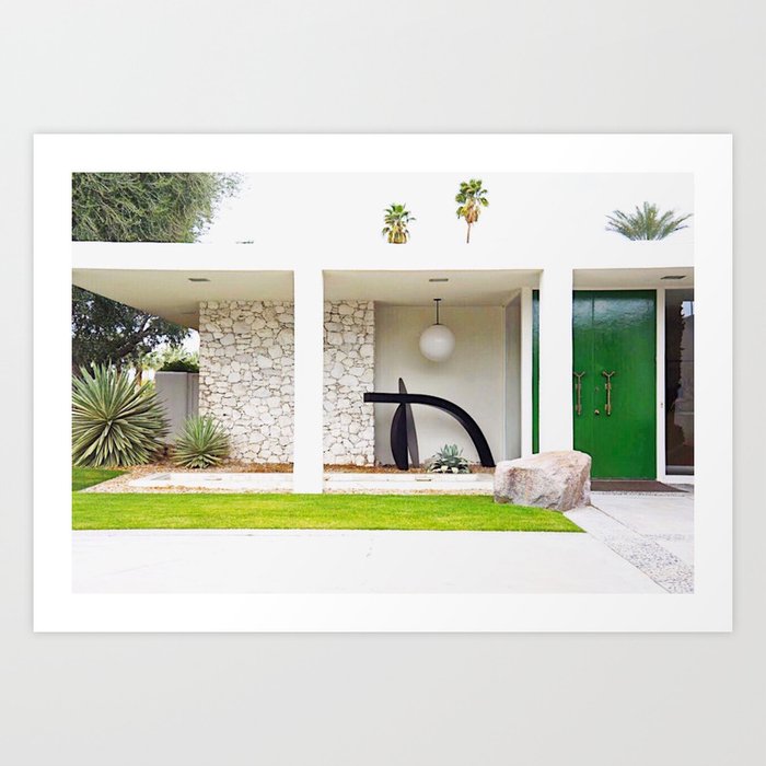 Kelly Green Door Palm Springs Art Print By Struktrstudios Society6