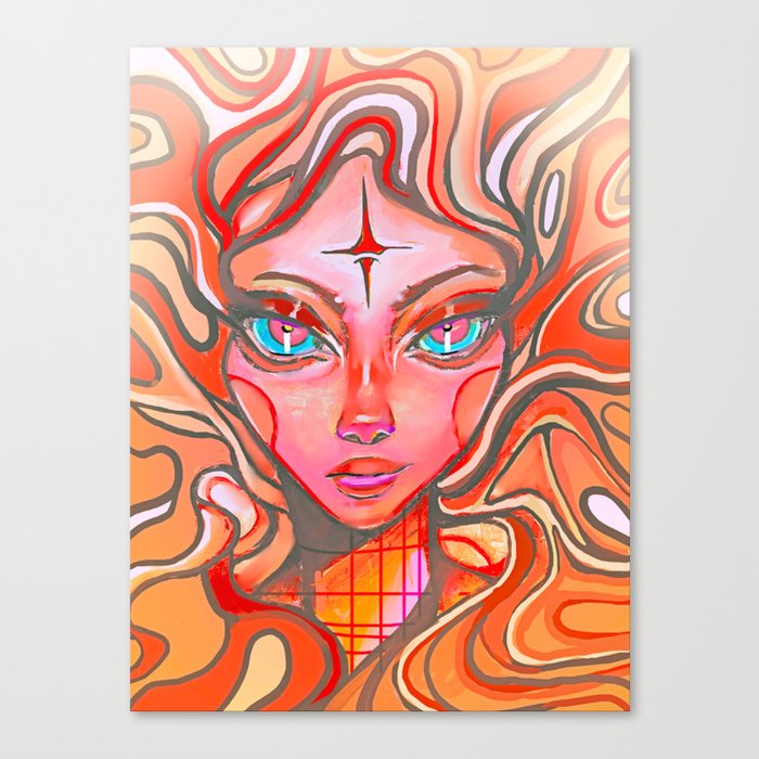 Fire Sign Canvas Print