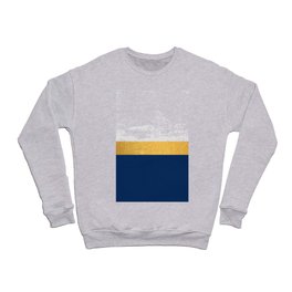 Copy of elegant faux gold, navy blue, white stripe Crewneck Sweatshirt