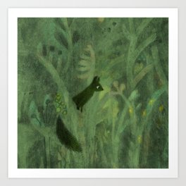 Squirrel in the Green Art Print