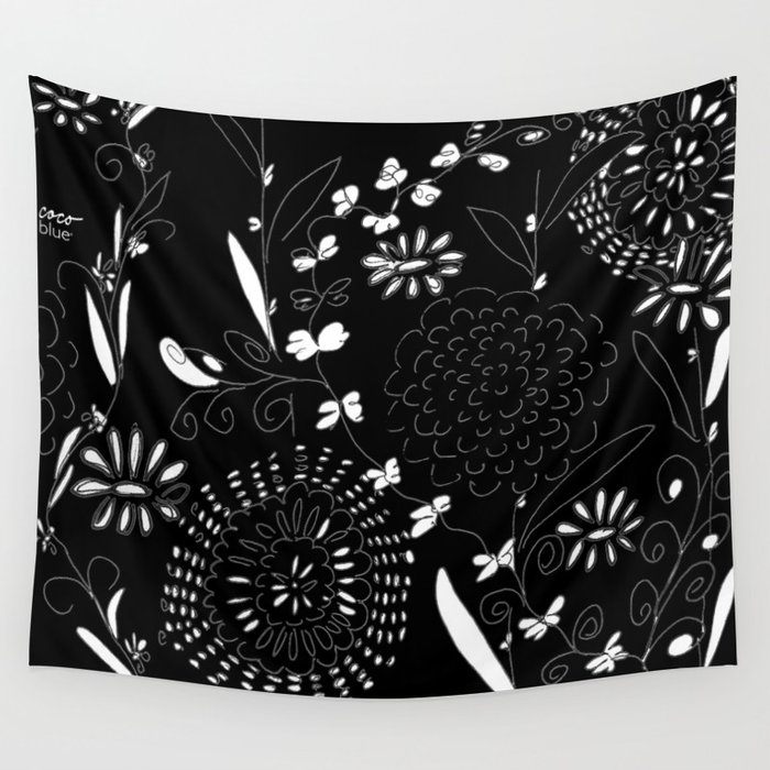 black toile by cocoblue Wall Tapestry