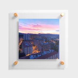 SUNSET PAMPS Floating Acrylic Print