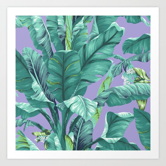 banana leaves Art Print