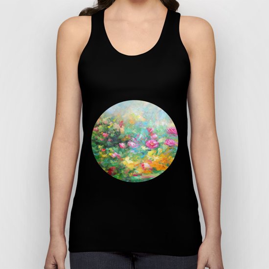 Roses paint Unisex Tank Top