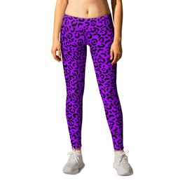 Neon Purple Leopard Skin Leggings