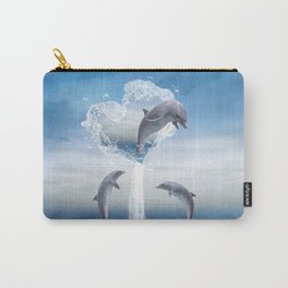The Heart Of The Dolphins Carry-All Pouch