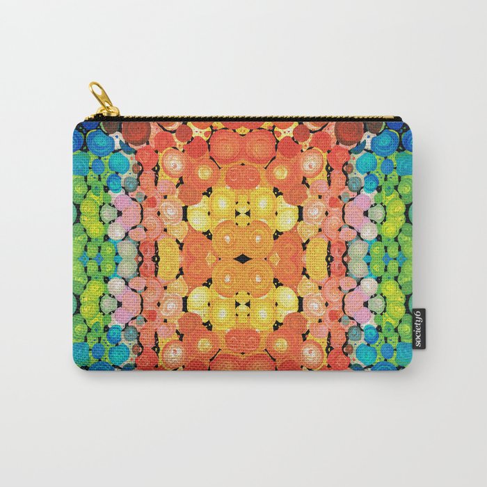 Healing Colors - Colorful Abstract Art By Sharon Cummings Carry-All Pouch