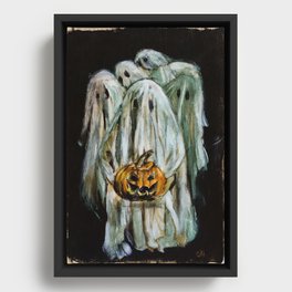 Ghost Party Framed Canvas