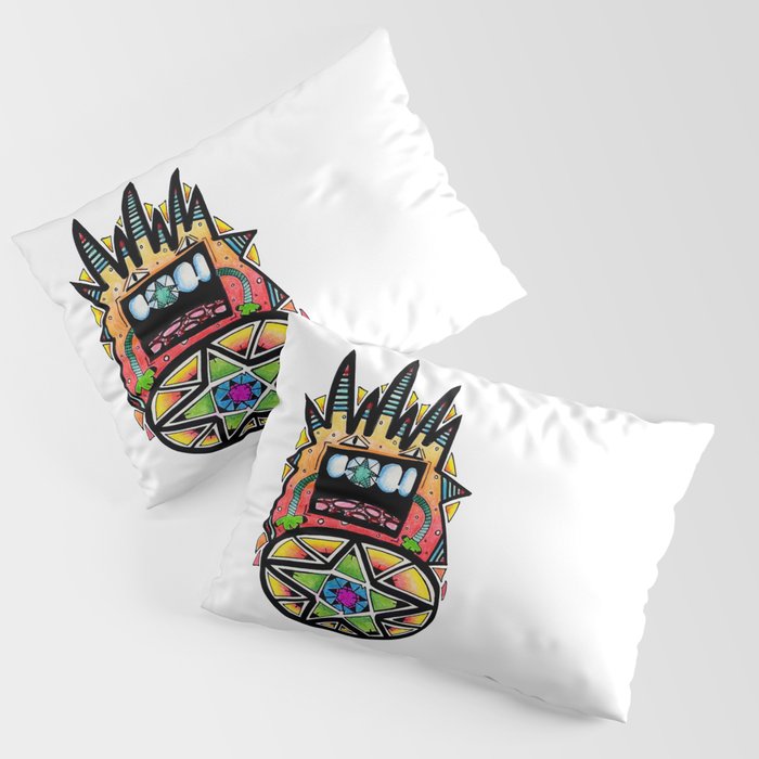 Robot Snack Pillow Sham