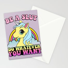 Be a Slut Stationery Cards