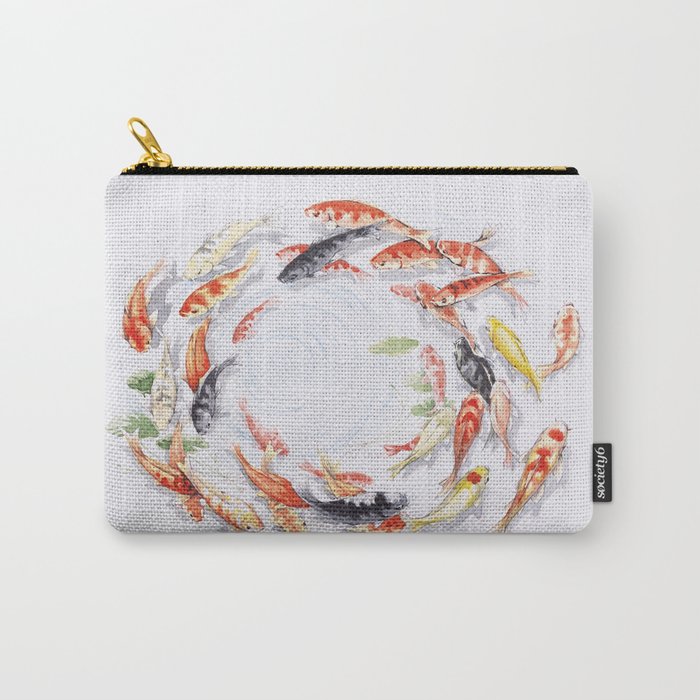 Koi - Watercolor Carry-All Pouch