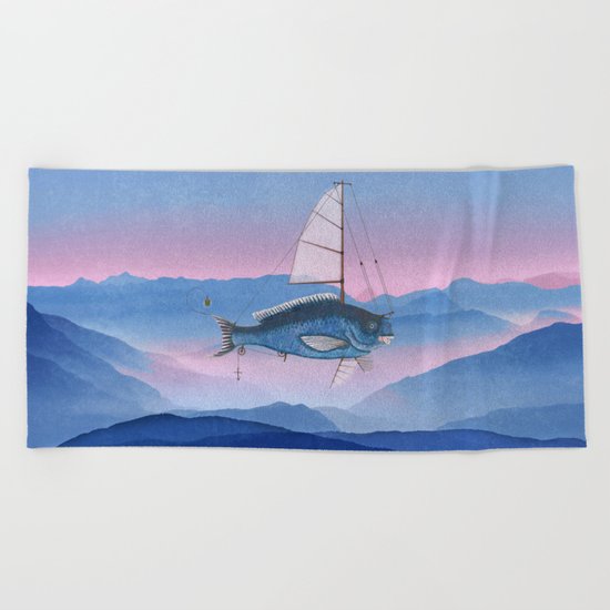 I want to fly Beach Towel