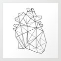 origami heart art print by heartskippedabeat society6