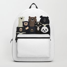 Bear family portrait Backpack | Nature, Cute Illustrations, Grizzly, Kids, Sloth Bear, Children, Baby Nursery, Bears, Animal, Nursery Wall Art 