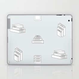 Stack of Books Flat Design Seamless Pattern Laptop Skin
