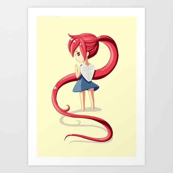 Ponytail Art Print