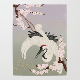 Japanese Crane Poster