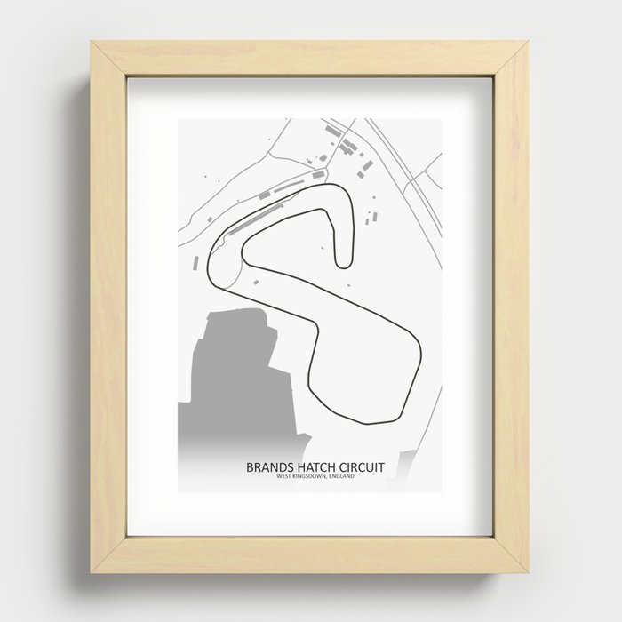 Brands Hatch Circuit Recessed Framed Print