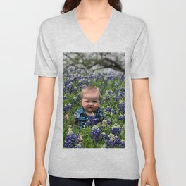 Flower Photography by Cecily Chenault Unisex V-Neck