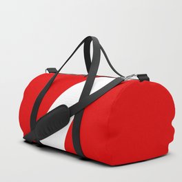 Number 7 (White & Red) Duffle Bag