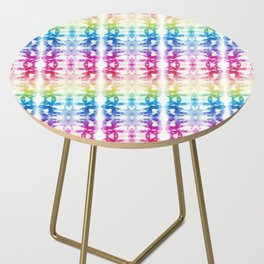 Tie Dye Rainbow Side Table