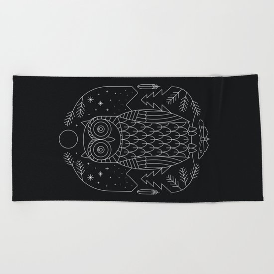 Night Life Beach Towel