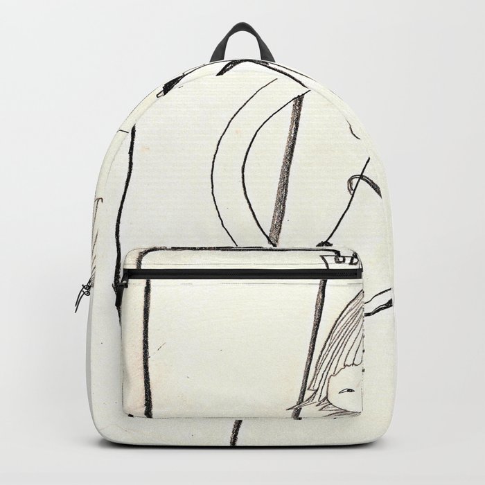 drawing on backpack