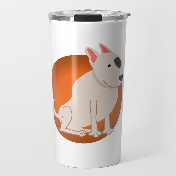 Bull Terrier Illustration Travel Mug