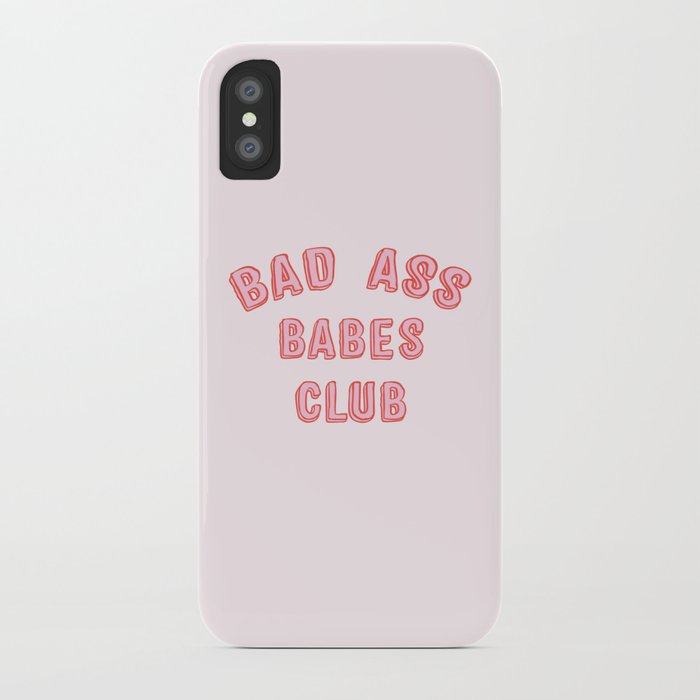 bad ass babes club iphone case
