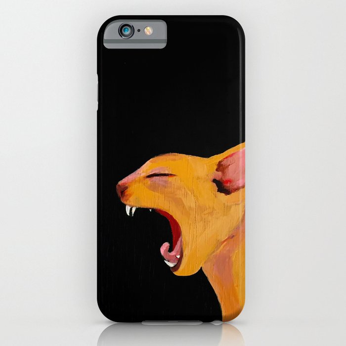 Yawning Cat iPhone Case