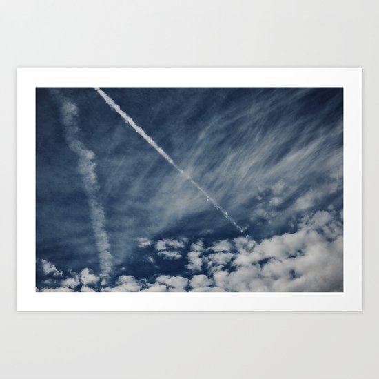 Sapphire Sky Art Print