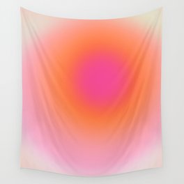 Sunrise Gradient Wall Tapestry | Abstractgradient, Aura, Gradient, Danish, Cute, Graphicdesign, Cottagecore, Colorful, Popart, Pink 