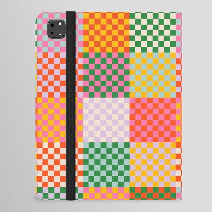 Happy patchwork iPad Folio Case