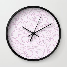 Pastel Pattern I Wall Clock | Illustratorart, Abstract, Pastelpattern, Nature, Art, Pink, Patterns, Rose, Pastel, Pastels 