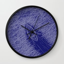 Boat on a river Wall Clock
