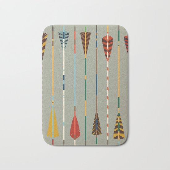 Vintage Arrows Bath Mat