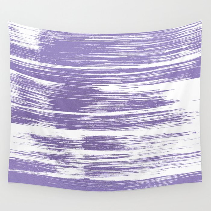 Modern Abstract Lilac Lavender White Watercolor Brushstrokes Wall Modern Abstract Lilac Lavender White Watercolor Brushstrokes Wall Tapestry