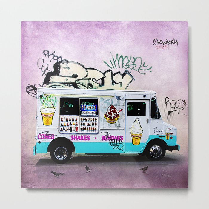 Ice Cream Truck Metal Print