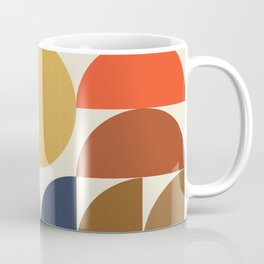 Luna Coffee Mug | Graphicdesign, Digital, Geometric, Circle, Pattern, Minimalist, Simple, Modern, Retro, Curated 