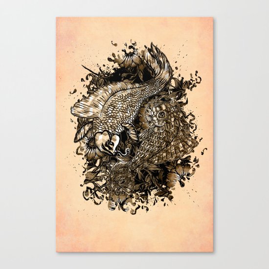 GOLDEN PISCES Canvas Print