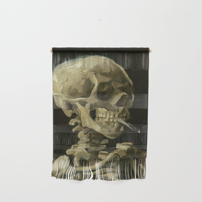 Vincent van Gogh - Skull of a Skeleton with Burning Cigarette Wall Hanging