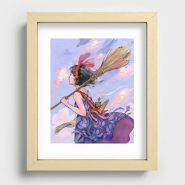 Windy Witch Recessed Framed Print